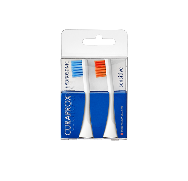 ראשי מברשת חשמלית להחלפה כחול כתום Hydrosonic Sensitive