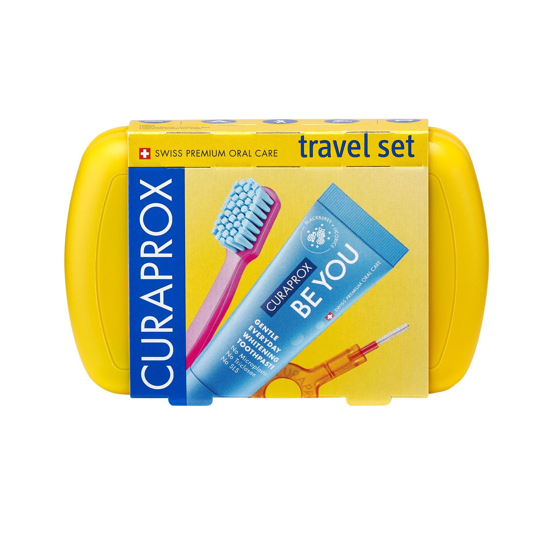 ערכת נסיעות בצהוב Travel set