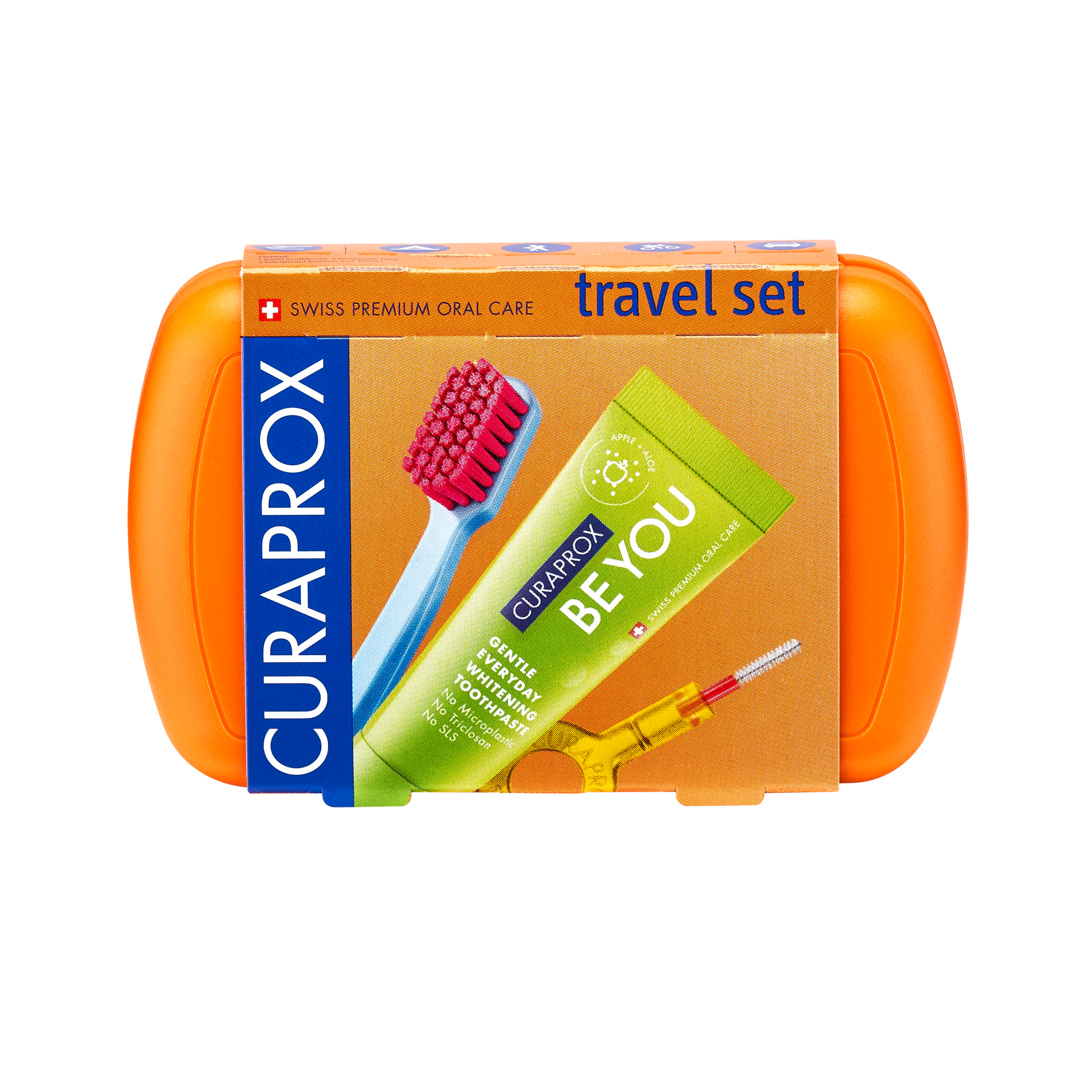 ערכת נסיעה בכתום Travel set