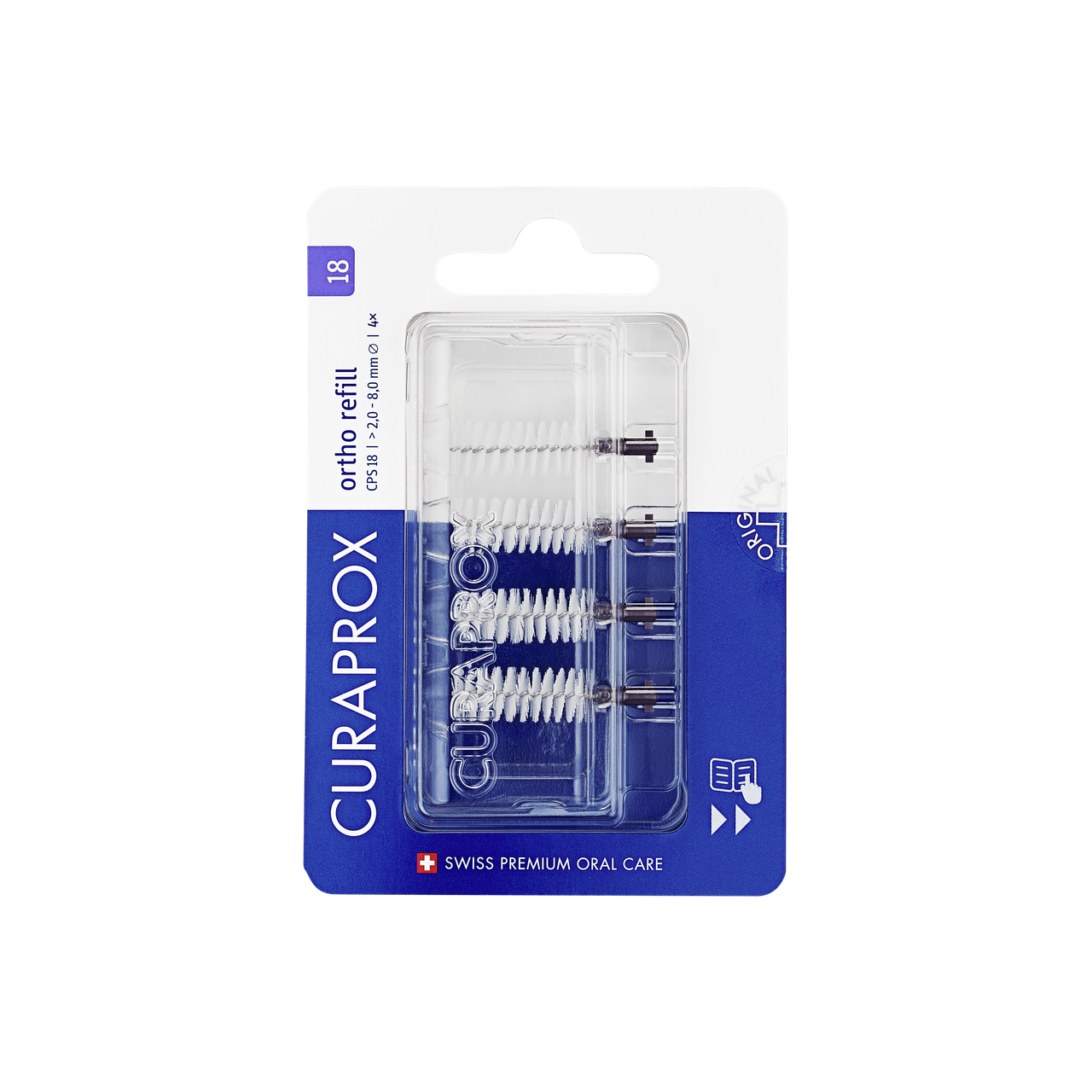 ראשי החלפה למברשות בין-שיניות Ortho, CPS 18