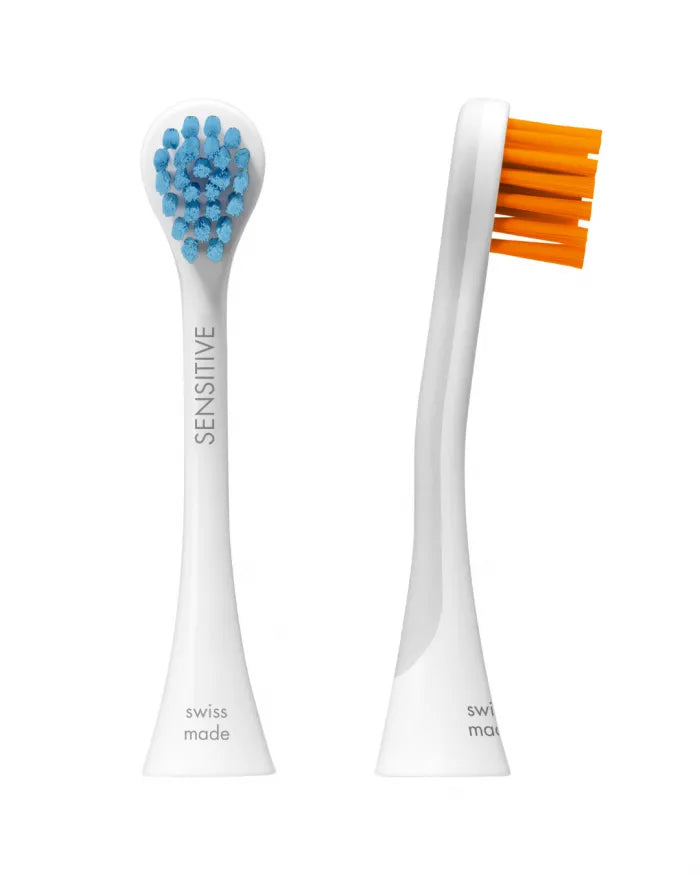 ראשי מברשת חשמלית להחלפה כחול כתום Hydrosonic Sensitive