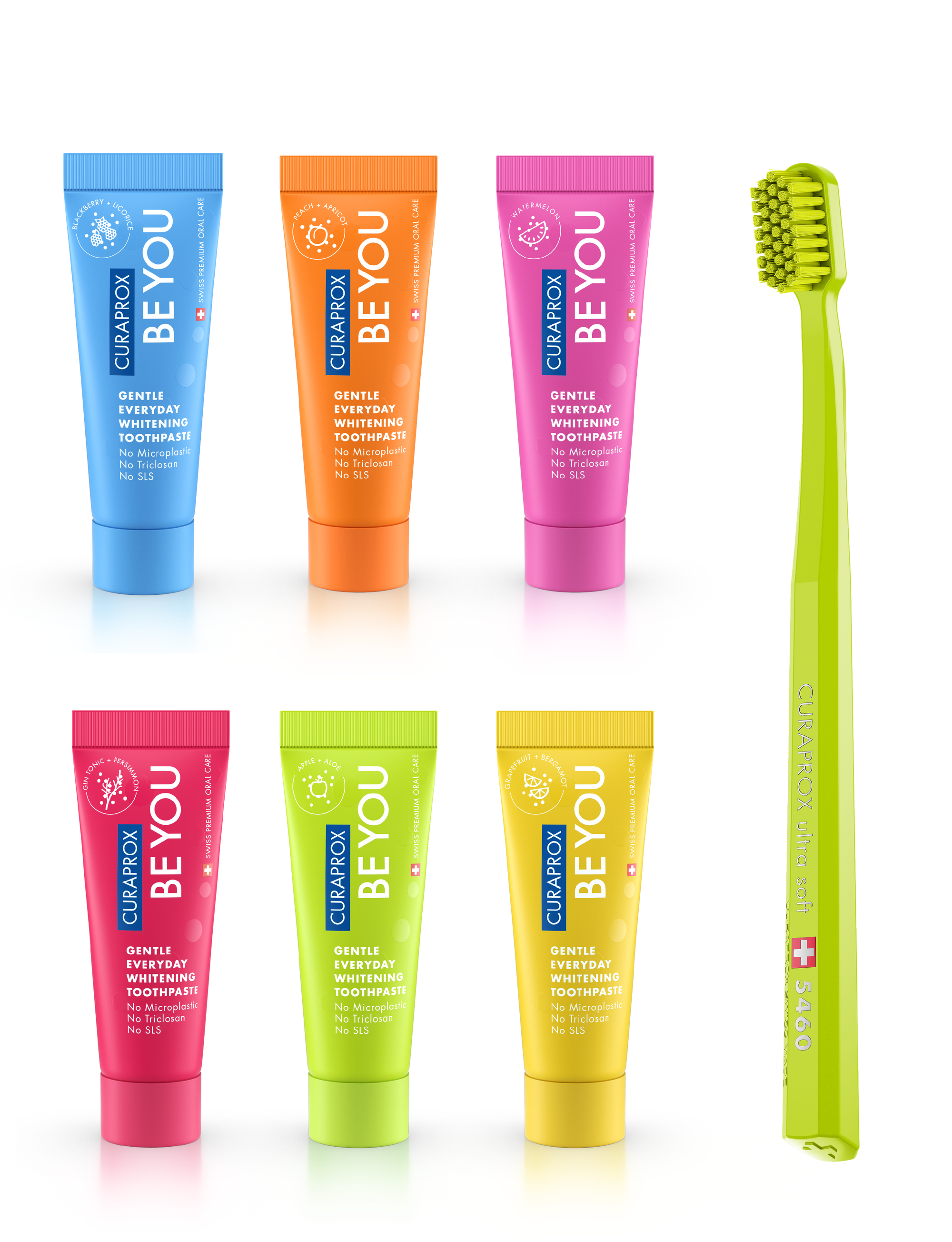 מארז שישה טעמים - מברשת ומשחות שיניים