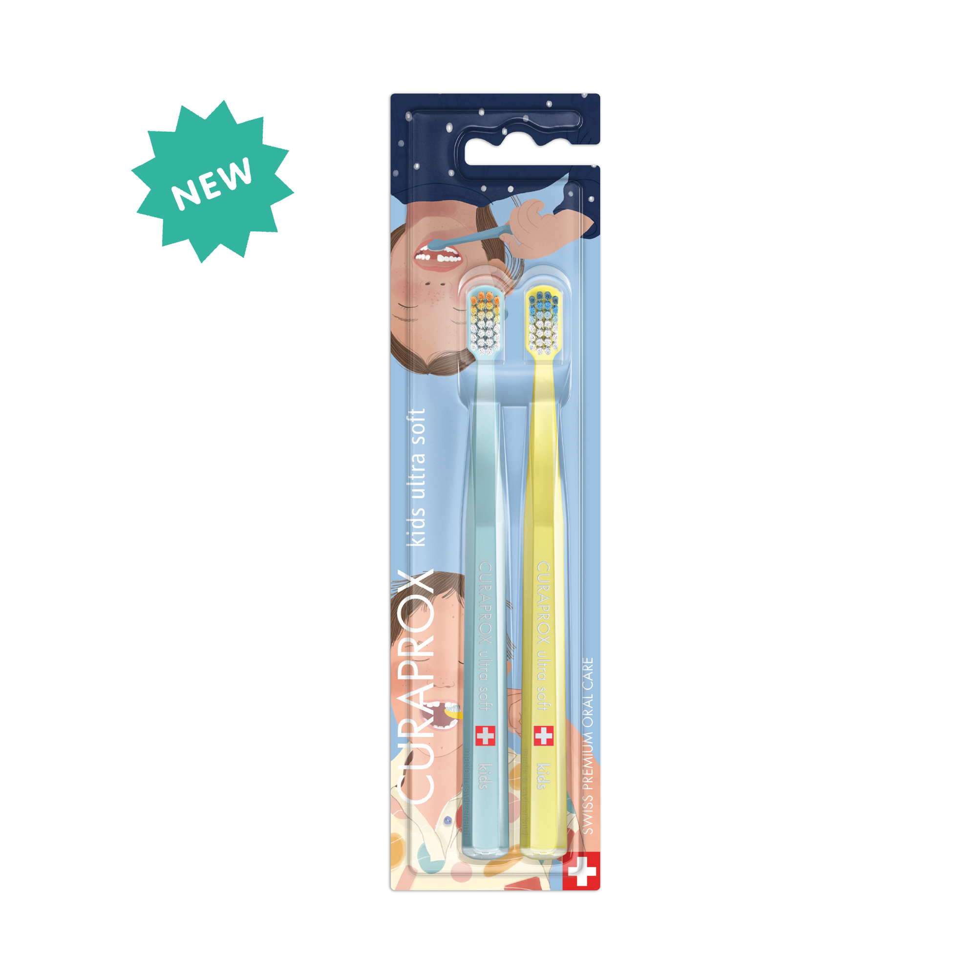 מהדורת 32 שיניים לילדים, מארז 2 יחידות CS Kids Ultra Soft